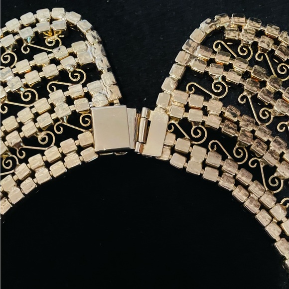 Hattie Carnegie - Vintage Rhinestone Collar Necklace - Picture 12 of 13